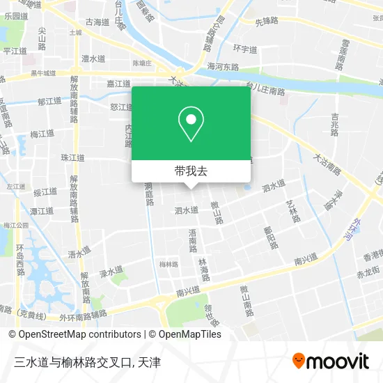 三水道与榆林路交叉口地图