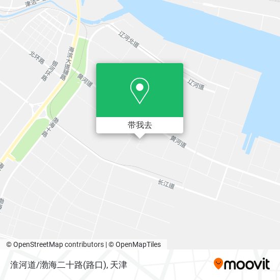 淮河道/渤海二十路(路口)地图