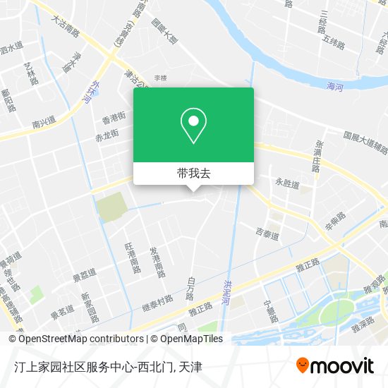 汀上家园社区服务中心-西北门地图
