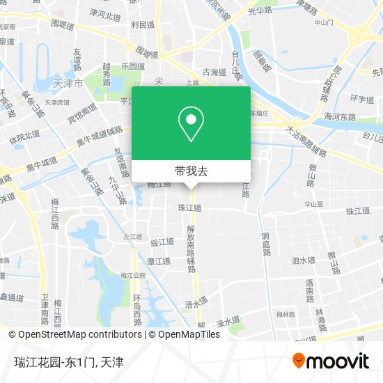 瑞江花园-东1门地图