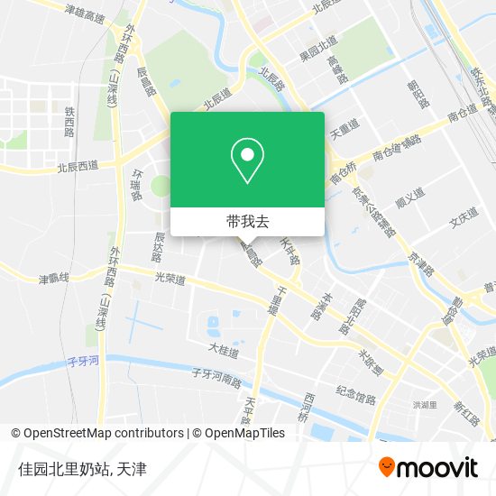 佳园北里奶站地图