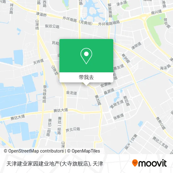 天津建业家园建业地产(大寺旗舰店)地图