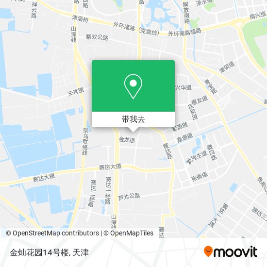 金灿花园14号楼地图