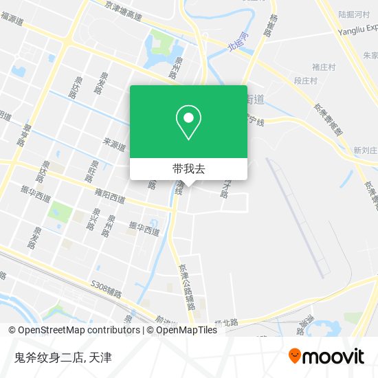 鬼斧纹身二店地图