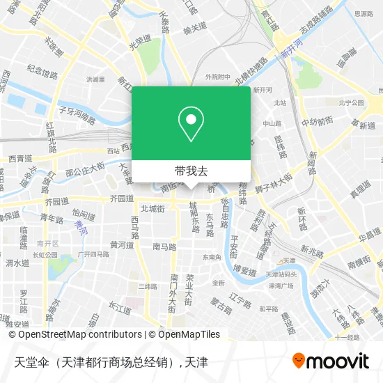 天堂伞（天津都行商场总经销）地图