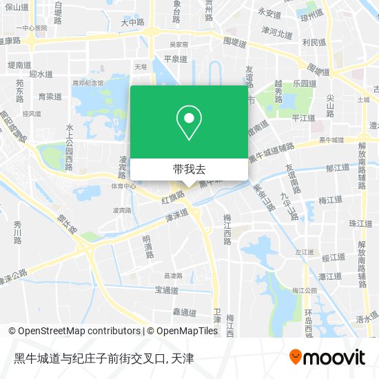 黑牛城道与纪庄子前街交叉口地图