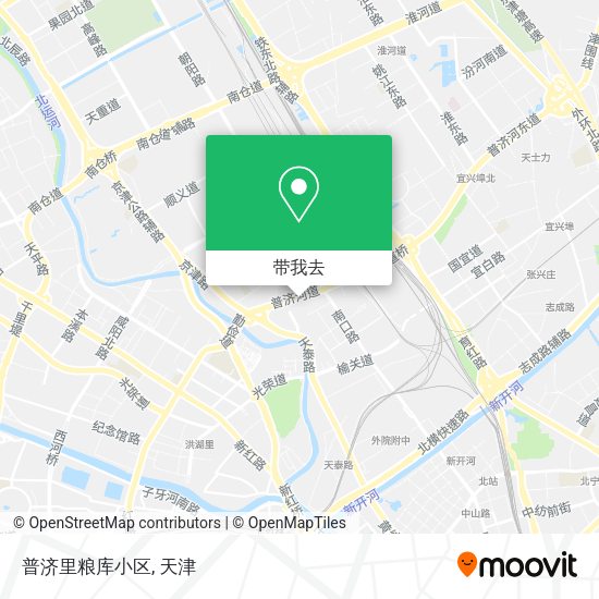 普济里粮库小区地图