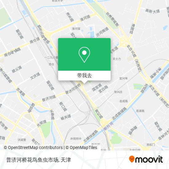 普济河桥花鸟鱼虫市场地图