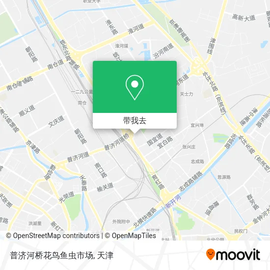 普济河桥花鸟鱼虫市场地图