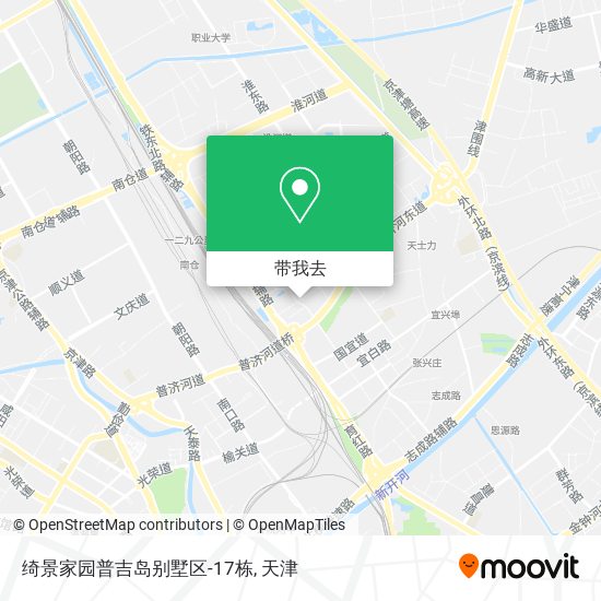 绮景家园普吉岛别墅区-17栋地图