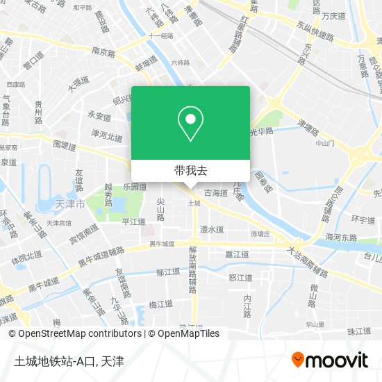 土城地铁站-A口地图