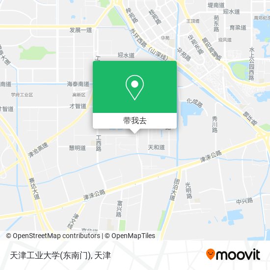 天津工业大学(东南门)地图
