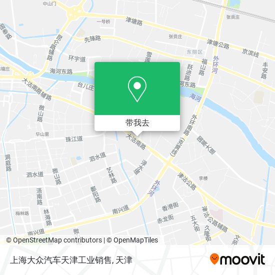 上海大众汽车天津工业销售地图