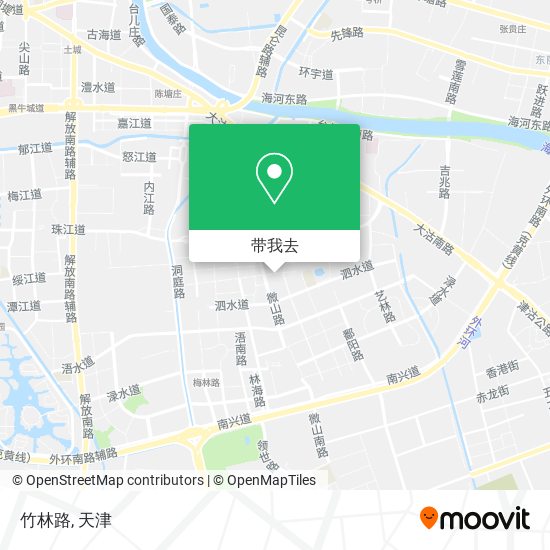 竹林路地图