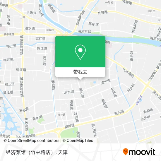 经济菜馆（竹林路店）地图