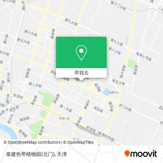 泰建热带植物园(北门)地图