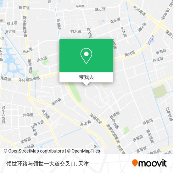 领世环路与领世一大道交叉口地图