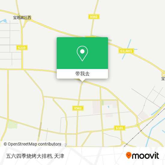 五六四季烧烤大排档地图