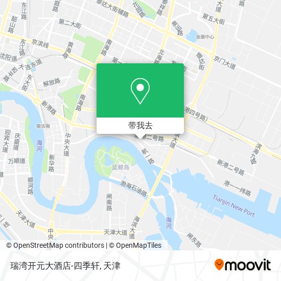 瑞湾开元大酒店-四季轩地图