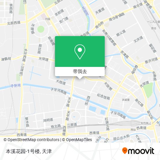 本溪花园-1号楼地图