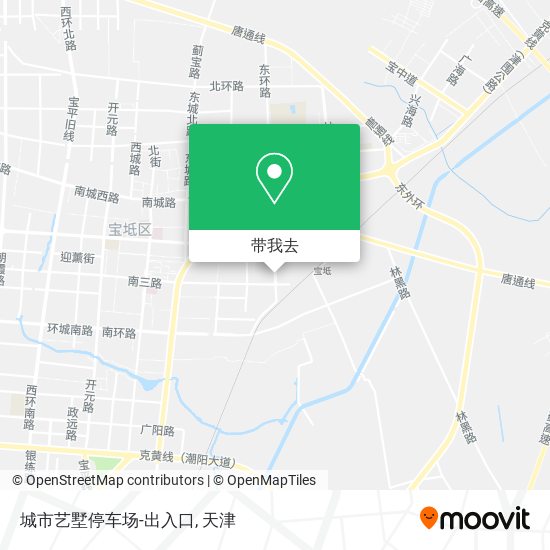 城市艺墅停车场-出入口地图