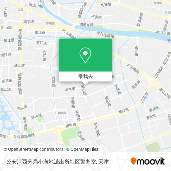 公安河西分局小海地派出所社区警务室地图