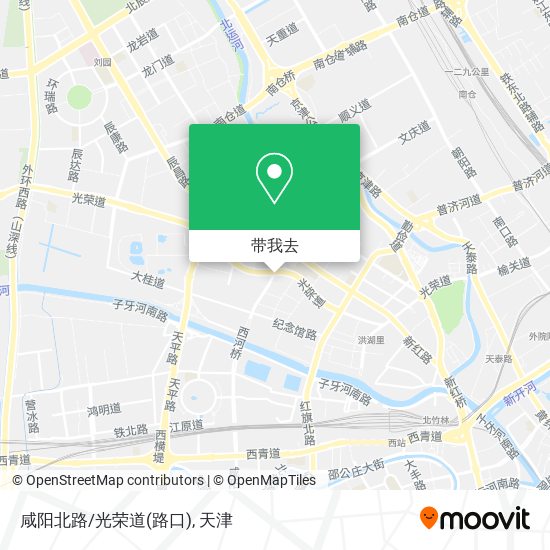 咸阳北路/光荣道(路口)地图