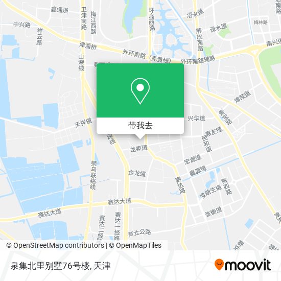 泉集北里别墅76号楼地图