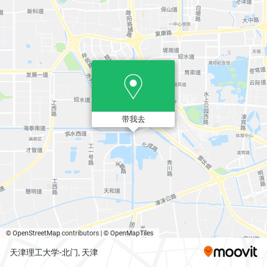 天津理工大学-北门地图