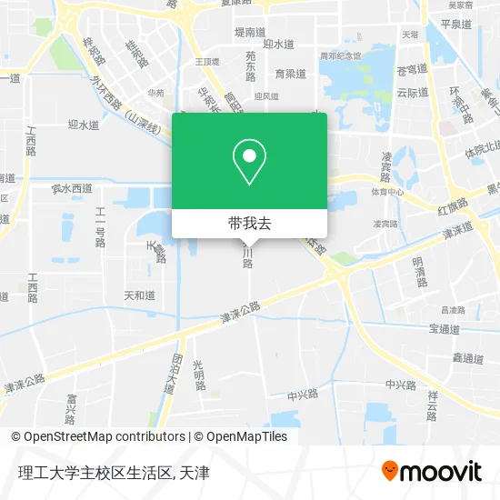 理工大学主校区生活区地图