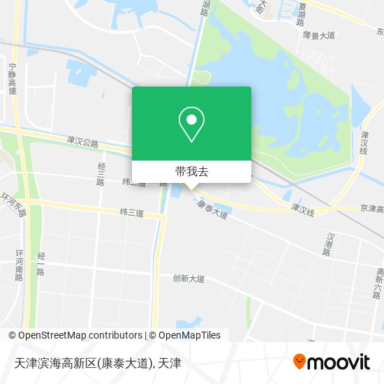 天津滨海高新区(康泰大道)地图