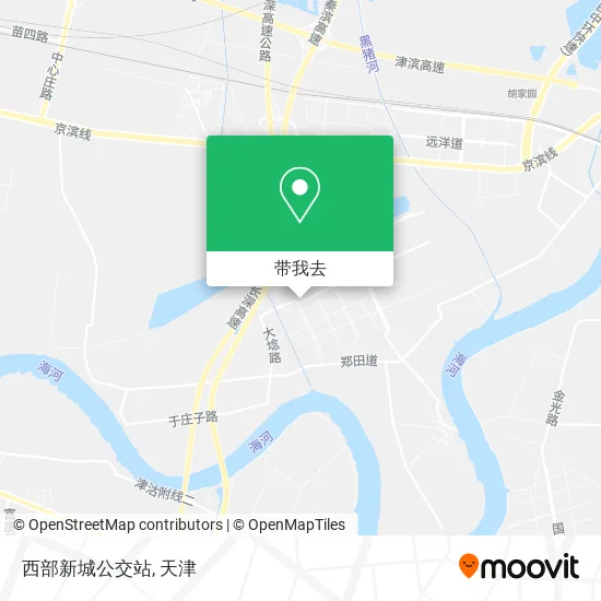 西部新城公交站地图