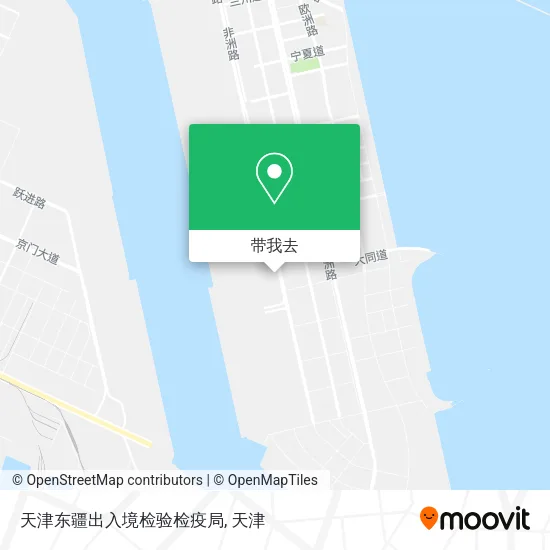 天津东疆出入境检验检疫局地图