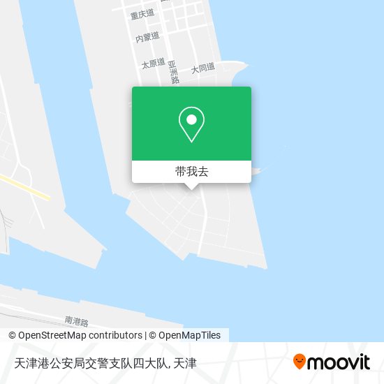 天津港公安局交警支队四大队地图