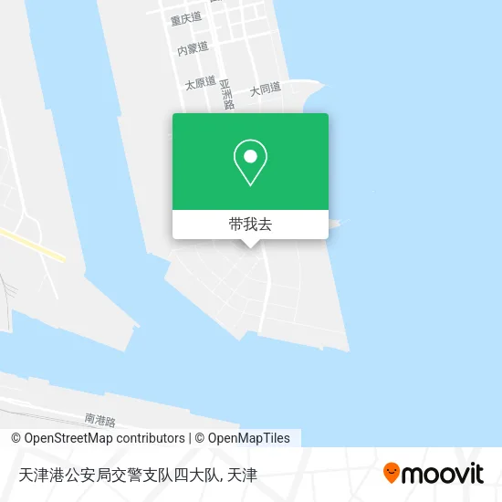 天津港公安局交警支队四大队地图