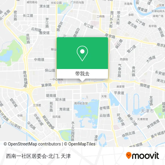西南一社区居委会-北门地图
