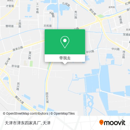 天津市津东四家具厂地图