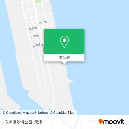 东疆港沙滩公园地图