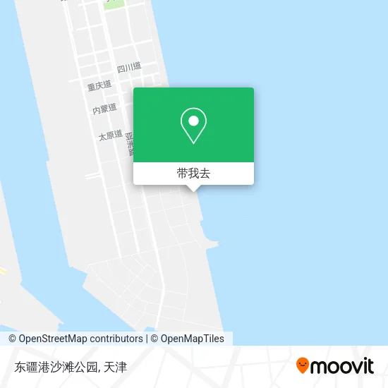 东疆港沙滩公园地图