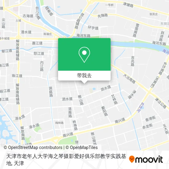天津市老年人大学海之琴摄影爱好俱乐部教学实践基地地图