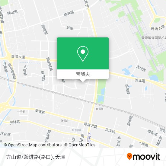 方山道/跃进路(路口)地图