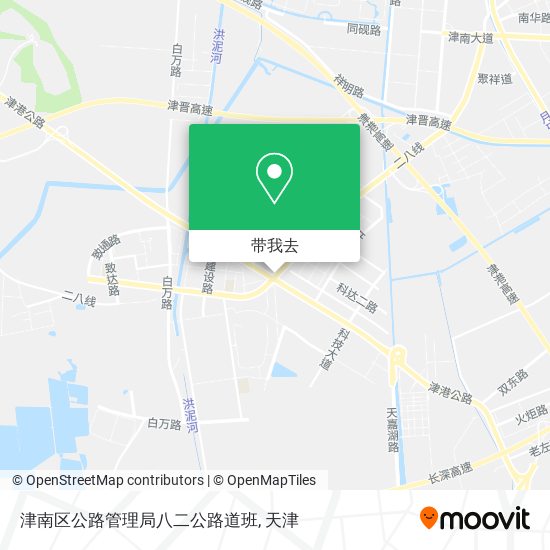 津南区公路管理局八二公路道班地图