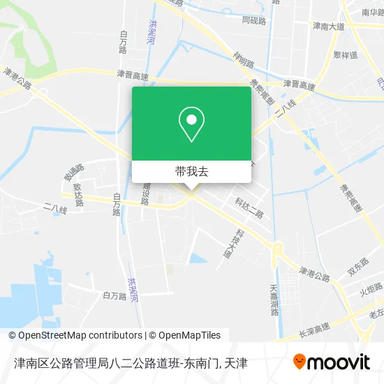 津南区公路管理局八二公路道班-东南门地图