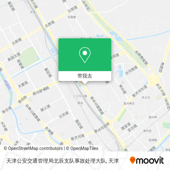 天津公安交通管理局北辰支队事故处理大队地图