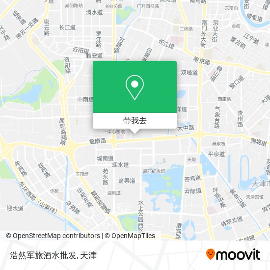 浩然军旅酒水批发地图