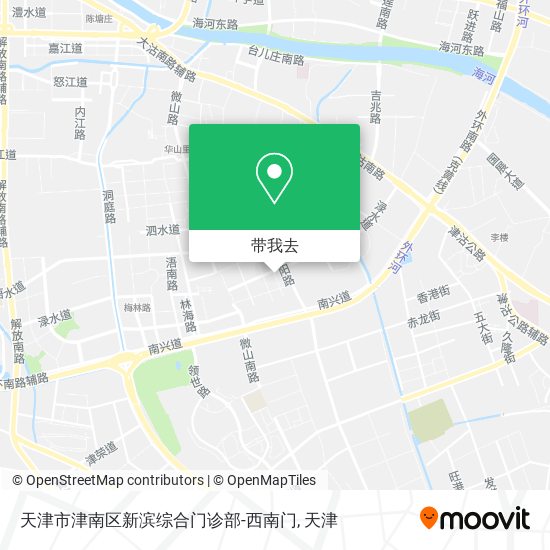 天津市津南区新滨综合门诊部-西南门地图