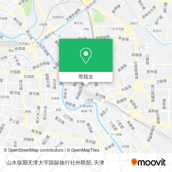 山水假期天津大宇国际旅行社外联部地图