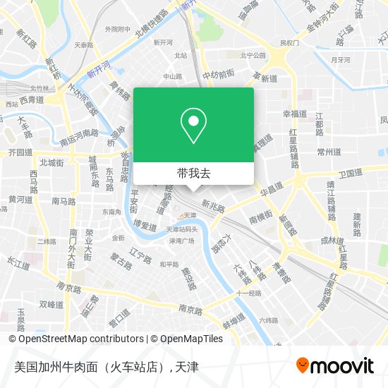 美国加州牛肉面（火车站店）地图