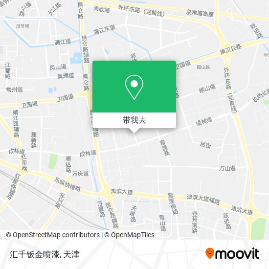 汇千钣金喷漆地图