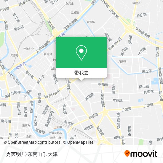 秀茵明居-东南1门地图